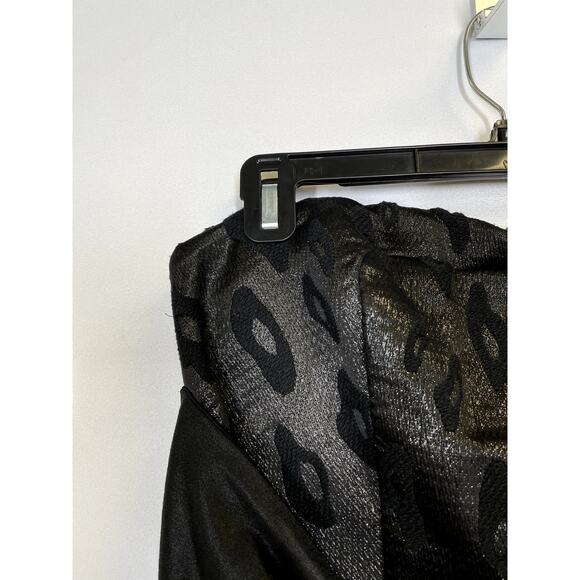 SEE BY CHLOE Strapless Luxe Bustier Wool Jacquard Mini Dress Black 8 $450 - Picture 3 of 11